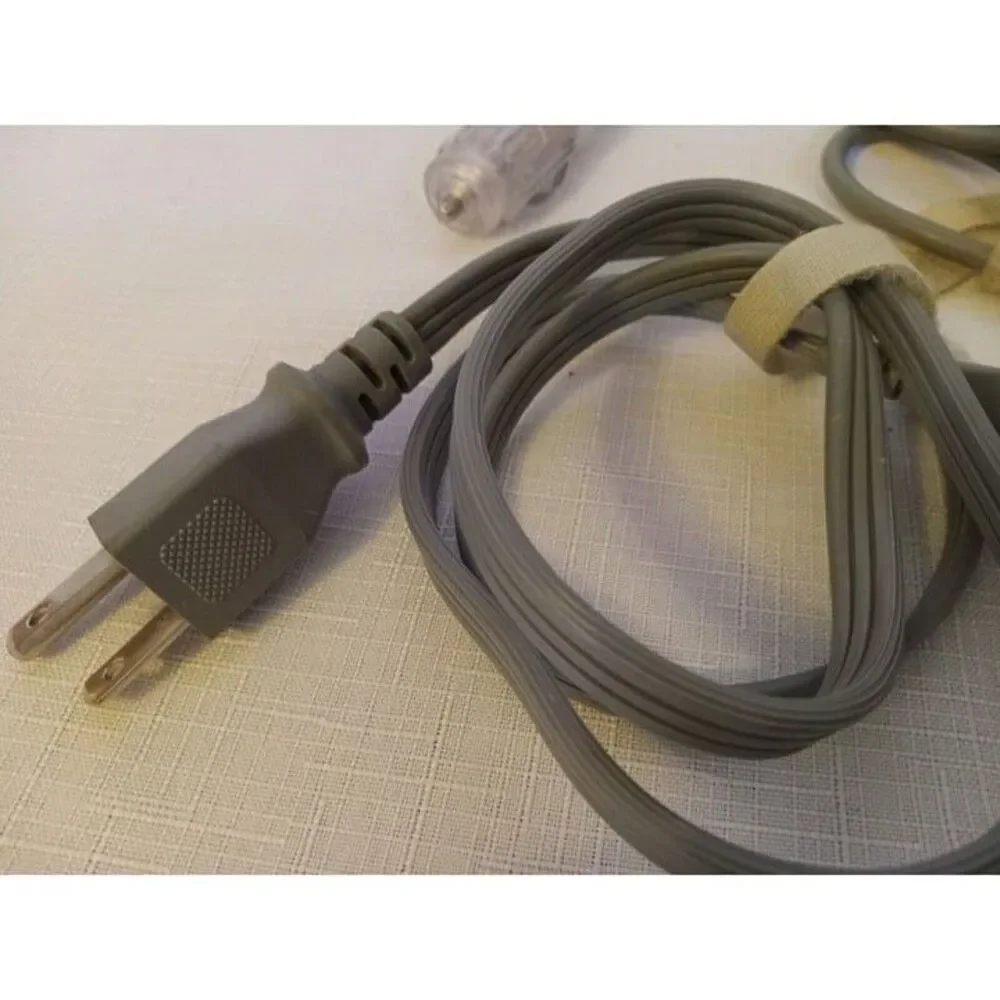 (2)Dell Laptop Linetek 25a 125v 3ft Power Cord D7072 3170111 Cable + CAR CHARGER